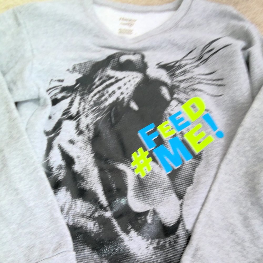 Hanes Tiger graphic crew sweater